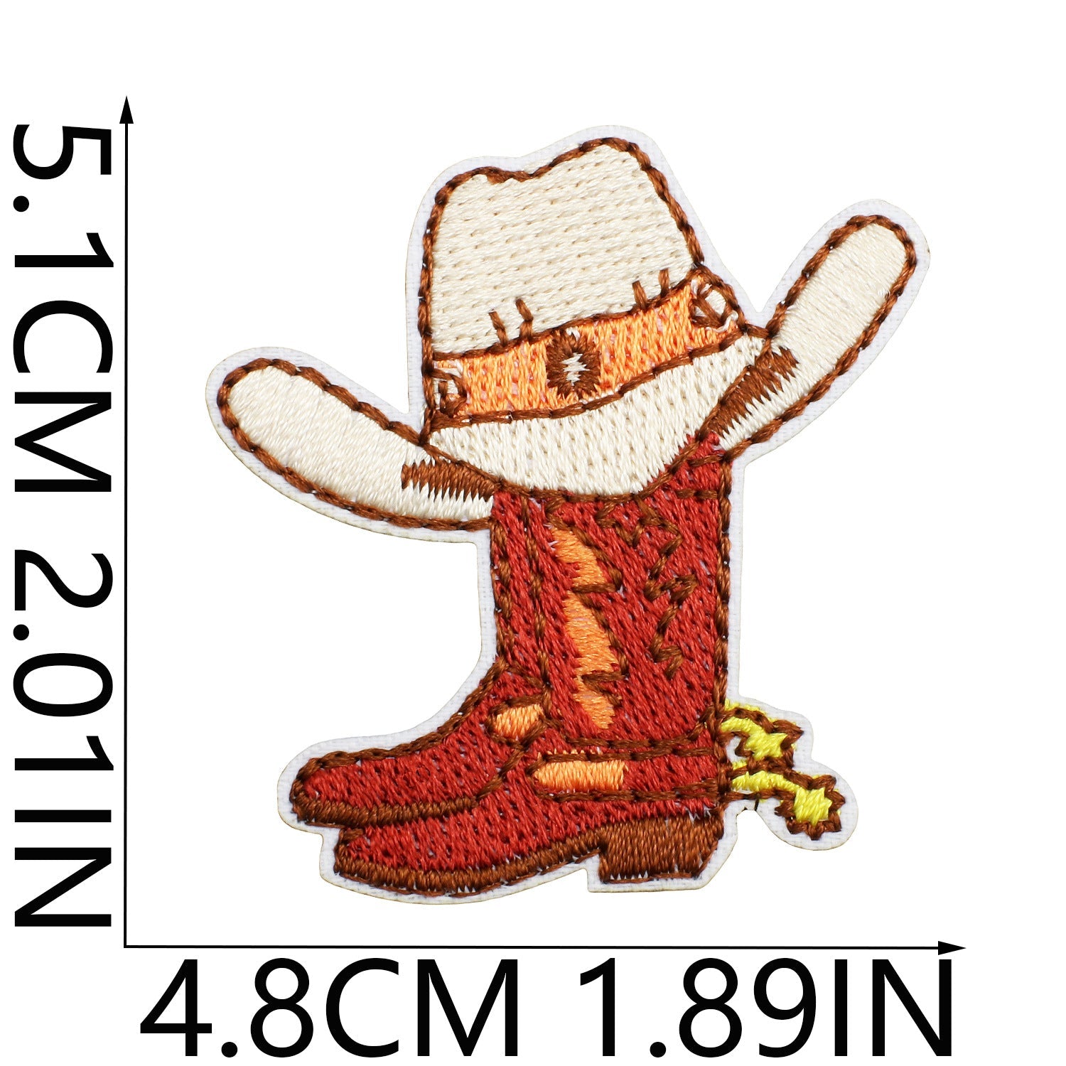 Wholesale Brown Western Embroidered Clothing Patches